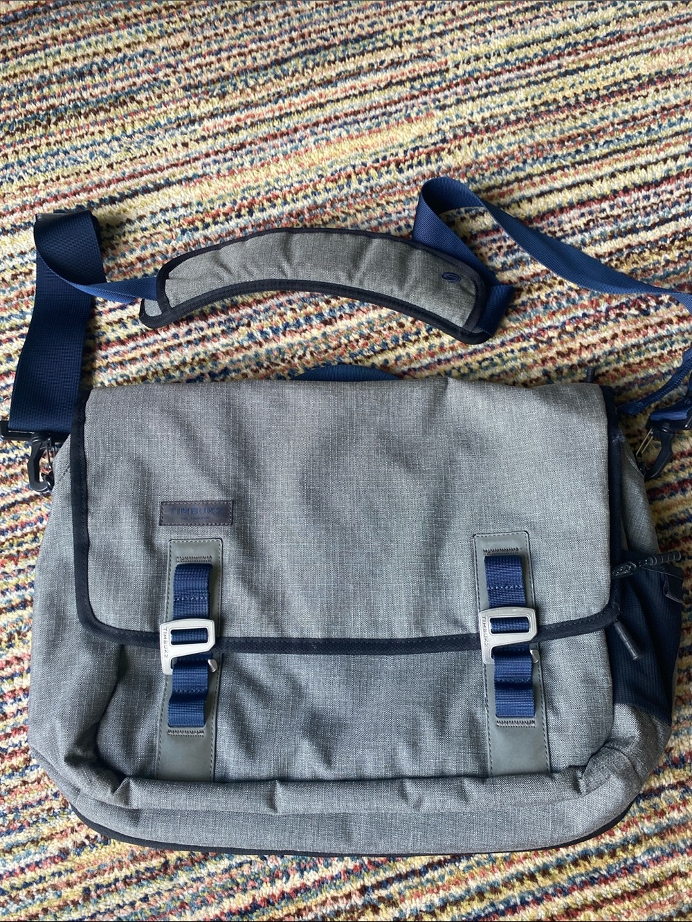 Timbuk2 Gray and Navy Men's Messenger Bag